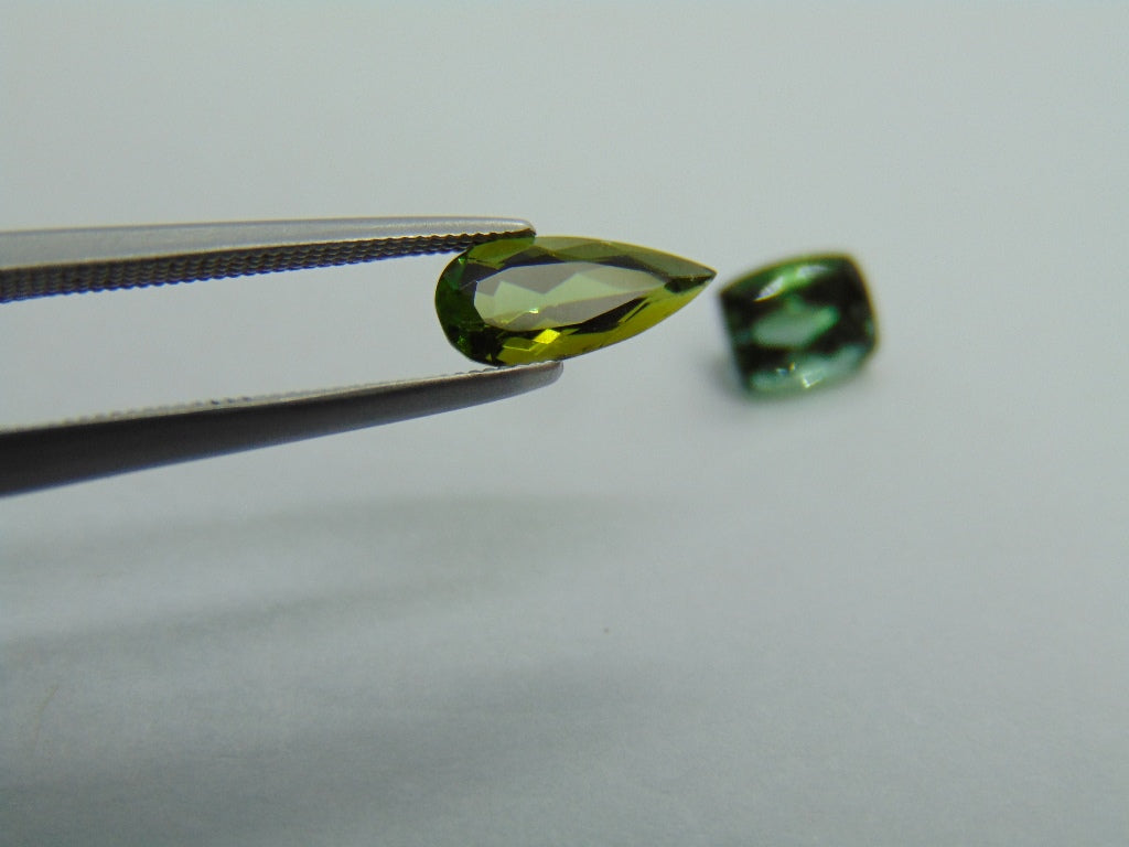 2.10ct Tourmaline 10x4mm 7x5mm