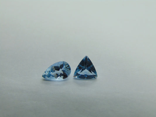 1.75ct Aquamarine 9x5mm 7mm