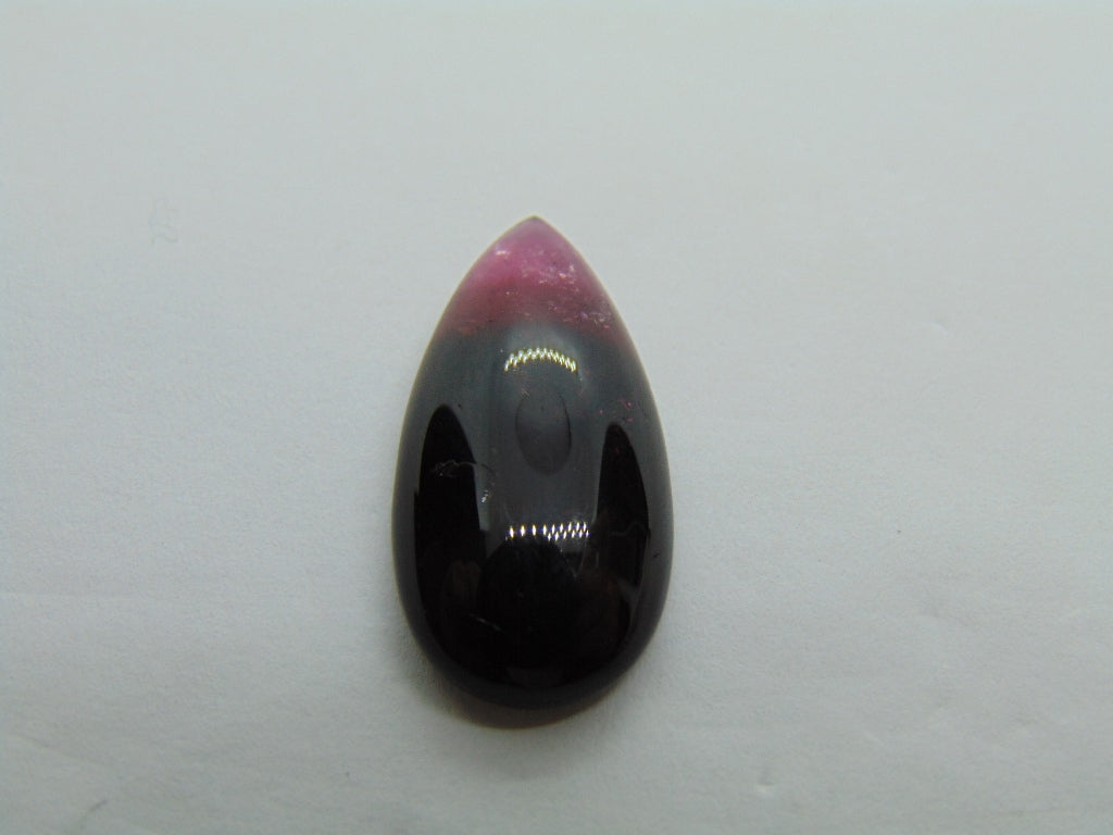 11.90ct Tourmaline Cabochon Bicolor 23x11mm