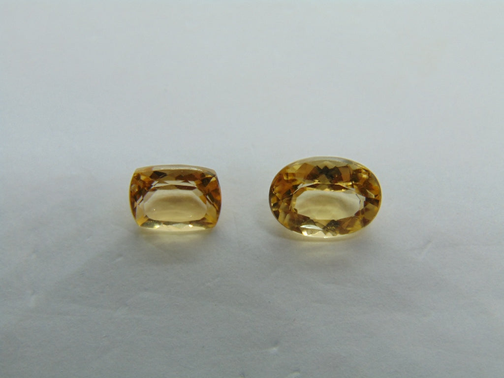 3.20ct Imperial Topaz 7x5mm 8x7mm