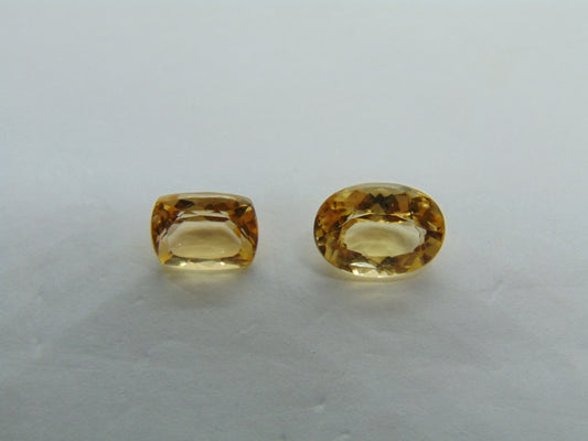 3.20ct Imperial Topaz 7x5mm 8x7mm