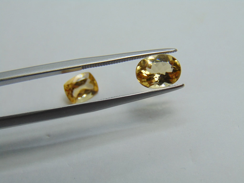 3.20ct Imperial Topaz 7x5mm 8x7mm
