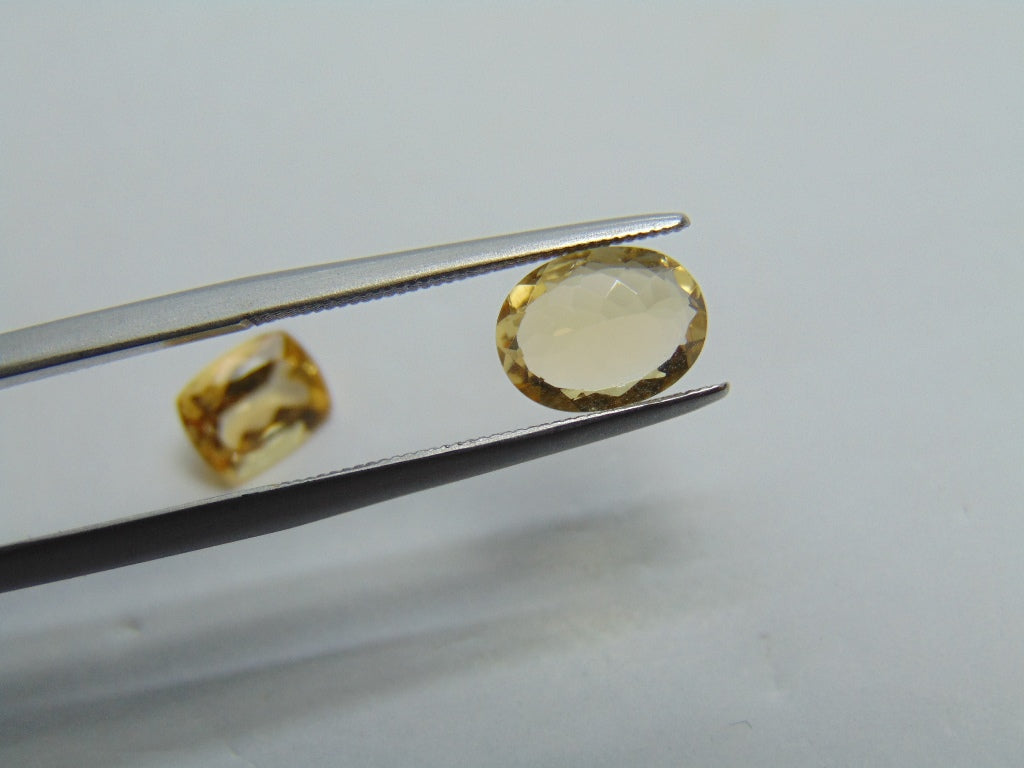 3.20ct Imperial Topaz 7x5mm 8x7mm
