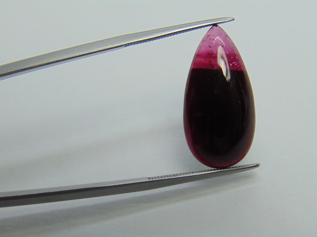 11.90ct Tourmaline Cabochon Bicolor 23x11mm