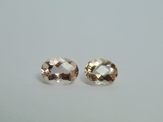 5.40ct Morganite 11x8mm 10x8mm