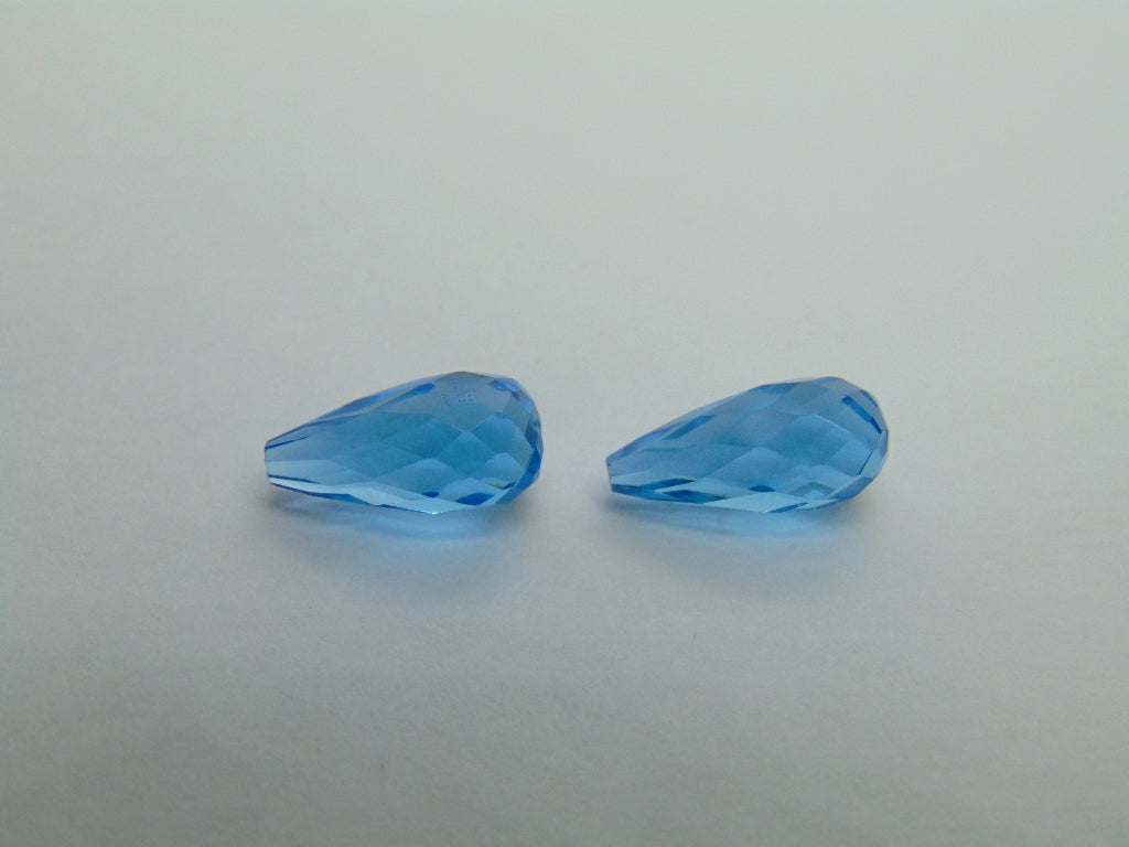 8.35ct Topaz Pair 13x6mm