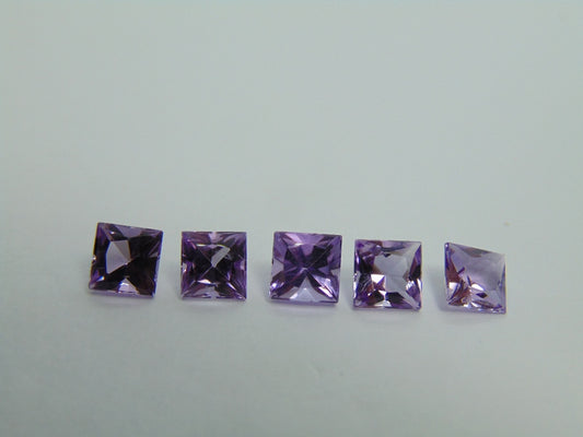 5.35ct Amethysts Calibrated 6mm