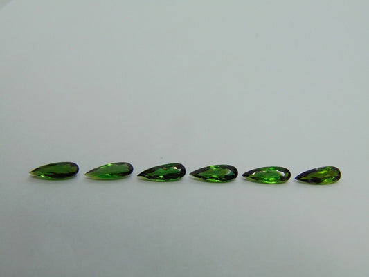4.20ct Tourmaline 11x4mm 11x4mm 10x4mm 11x4mm 11x4mm