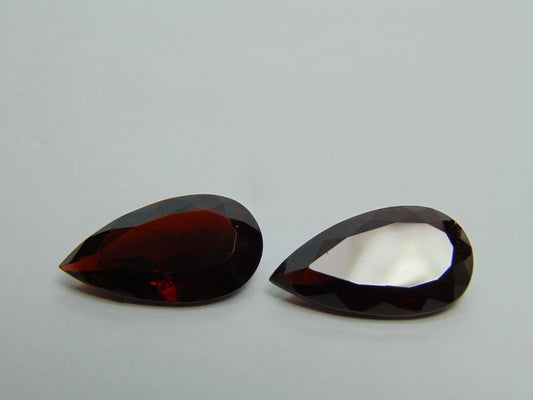 25.20ct Garnet Pair 21x12mm
