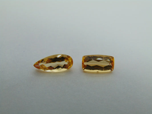 2.83ct Imperial Topaz 11x5mm 9x5mm