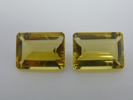 64ct Green Gold Pair 24x17mm