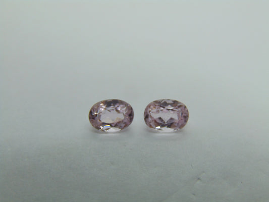 2.45ct Kunzite Pair 7x5mm
