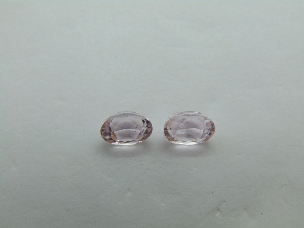 2.45ct Kunzite Pair 7x5mm
