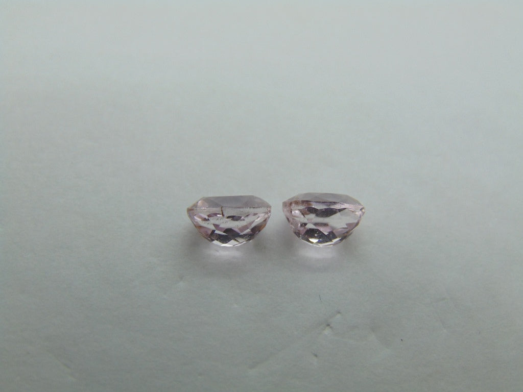 2.45ct Kunzite Pair 7x5mm