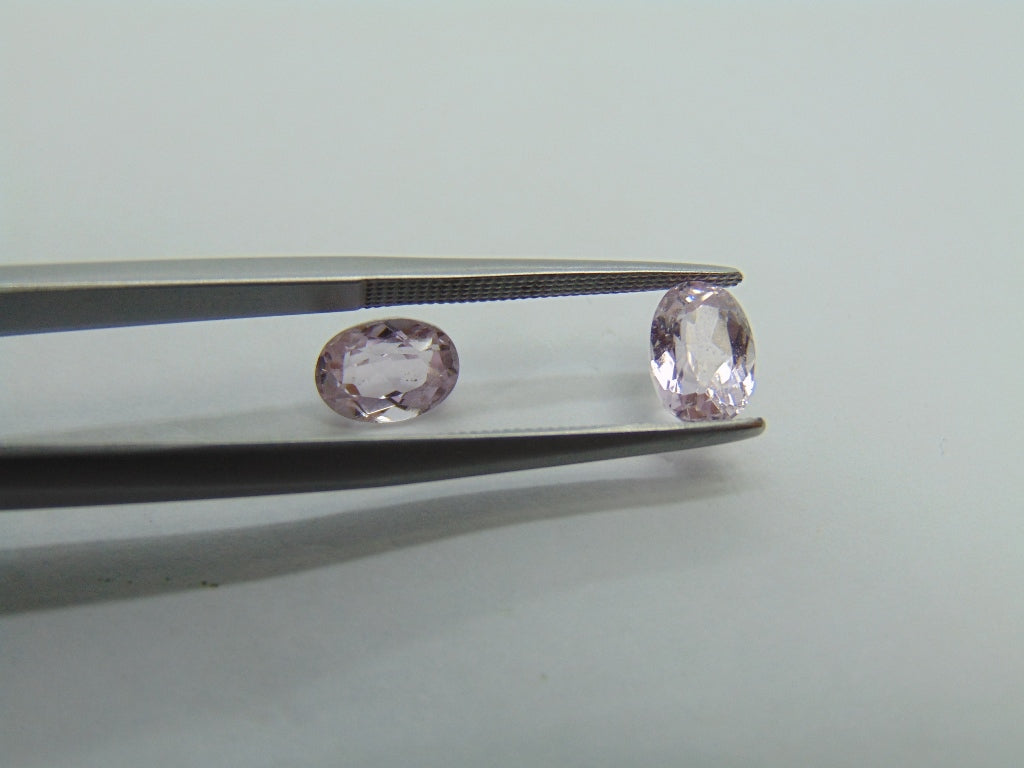 2.45ct Kunzite Pair 7x5mm