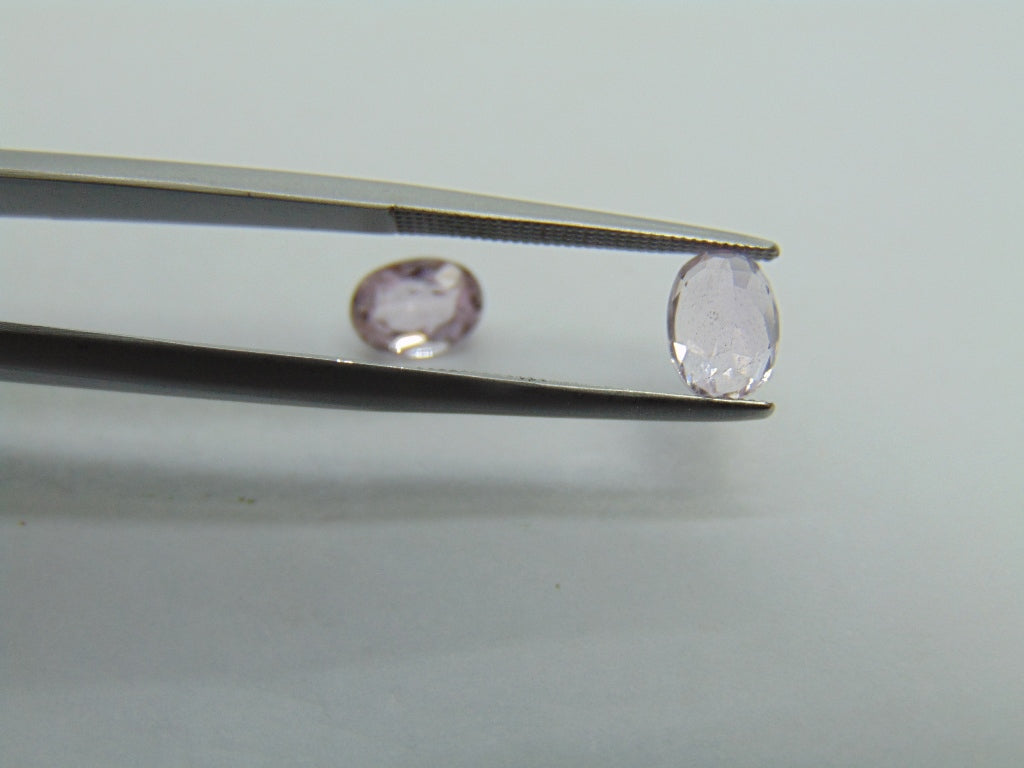 2.45ct Kunzite Pair 7x5mm