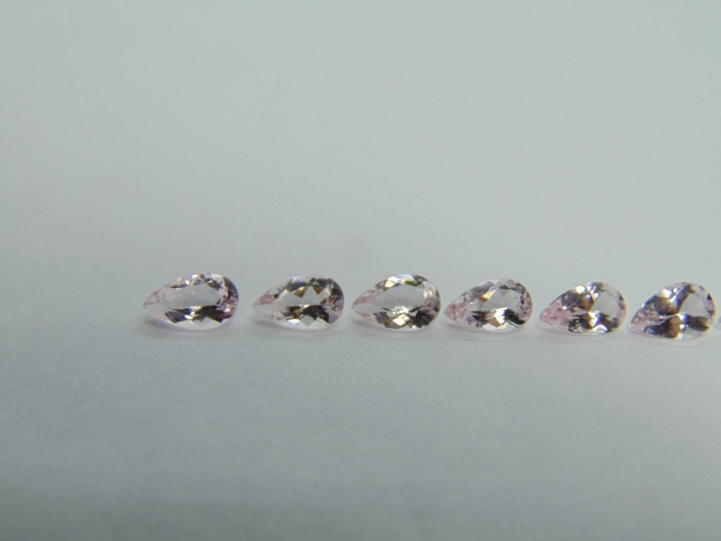 4.77ct Morganites Calibrated 7x5mm