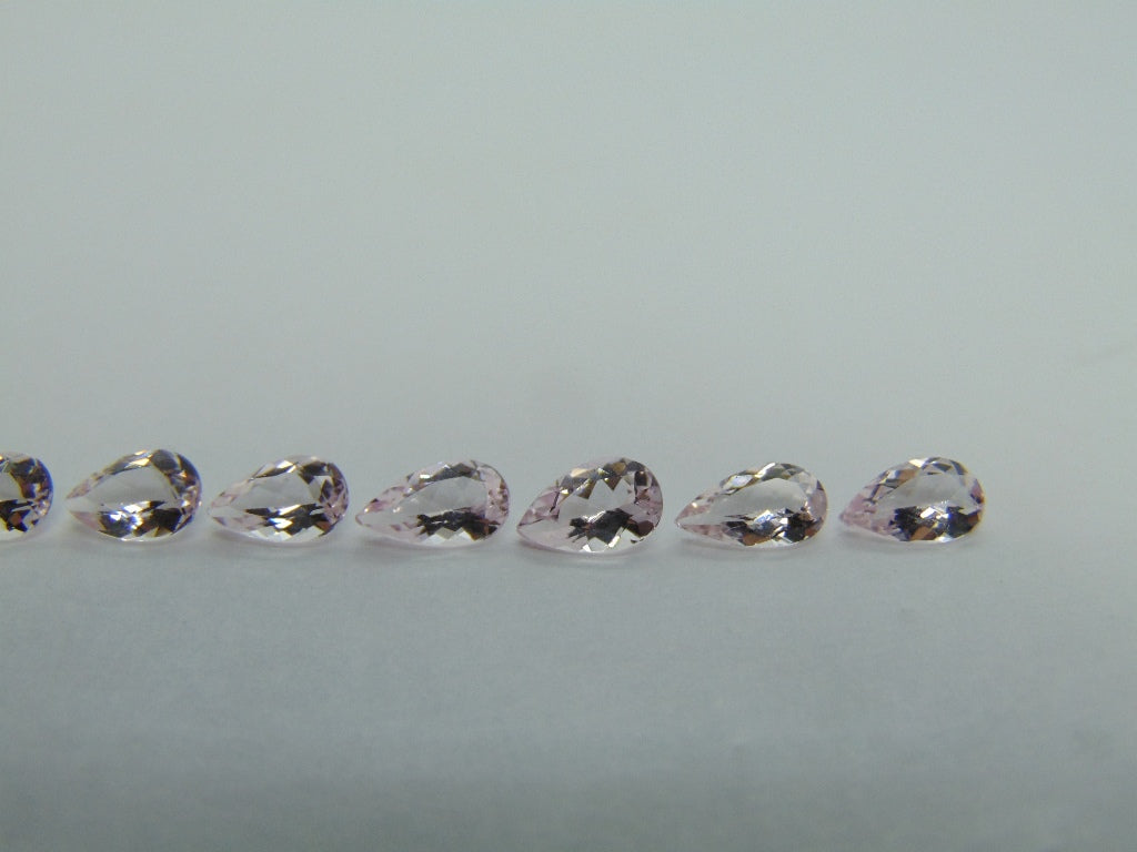 4.77ct Morganites Calibrated 7x5mm