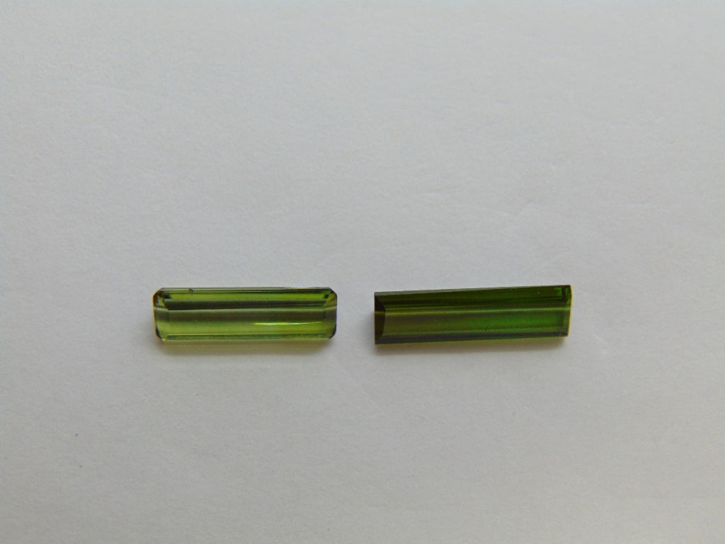 1.92ct Tourmaline 11x4mm 13x4mm