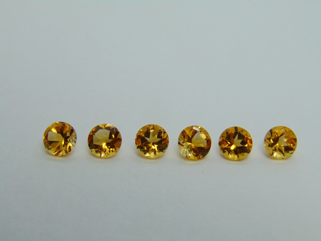 4.90ct Citrine Calibrated 6mm