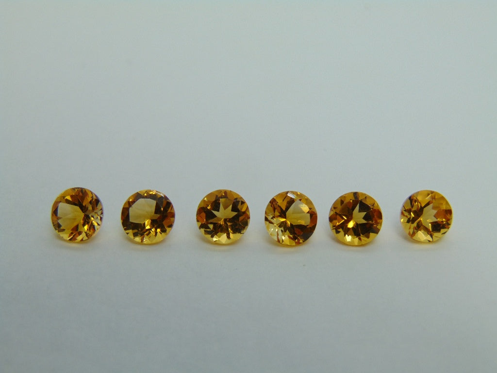 4.90ct Citrine Calibrated 6mm