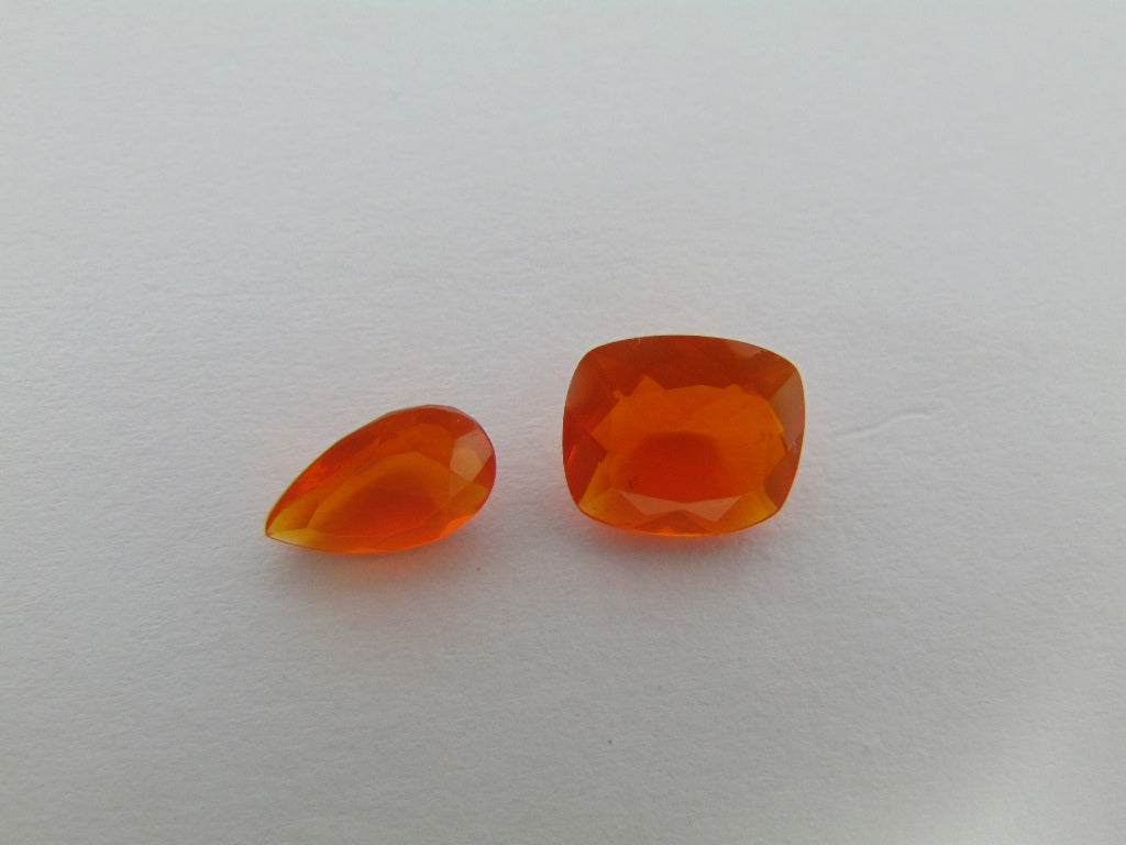 2.50ct Fire Opal 9x7mm 9x8mm
