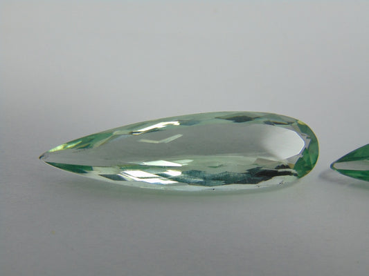 26.90cts Prasiolite (Pair)