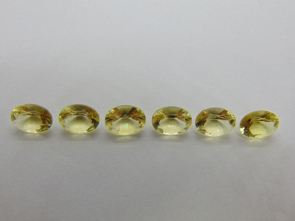 8.90ct Quartz Green Gold Calibrated 9x7mm