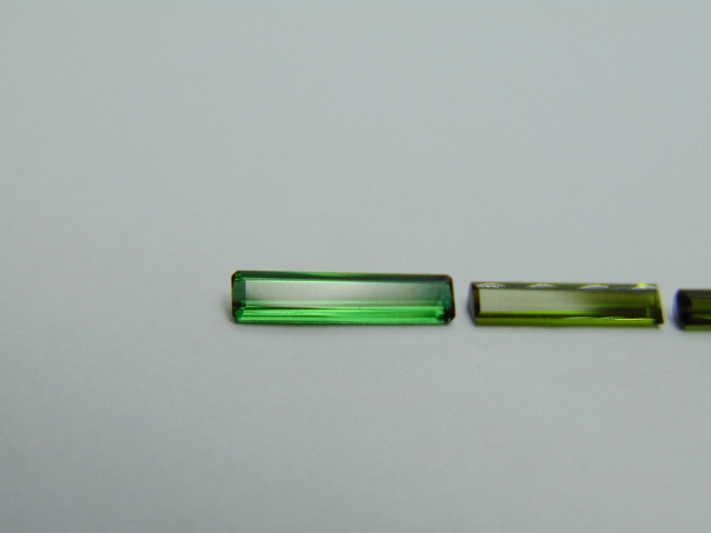 2.70ct Tourmaline 15x3mm 14x3mm 14x3mm
