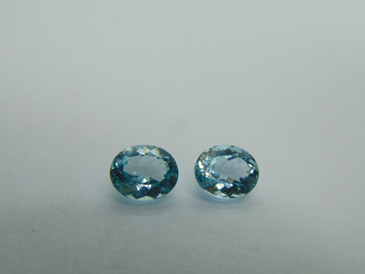 6.24ct Topaz Pair 10x8mm