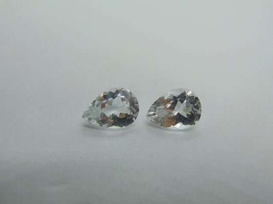 8.14ct Topaz Pair 12x8mm