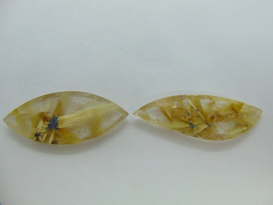 75.70ct Rutile 49x21mm 50x12mm