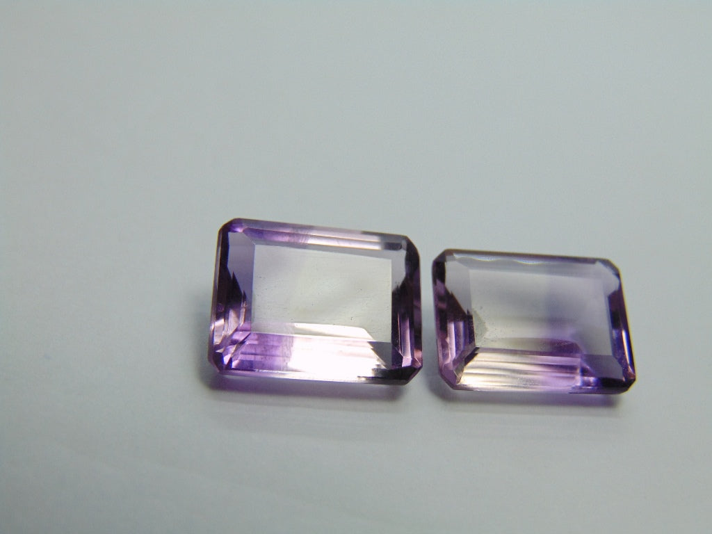 15.65ct Amethyst Bicolor 14x11mm 15x11mm