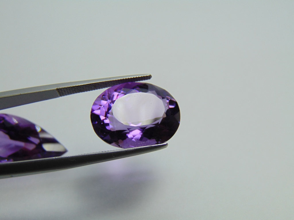 26.05ct Amethyst 22x12mm 17x13mm