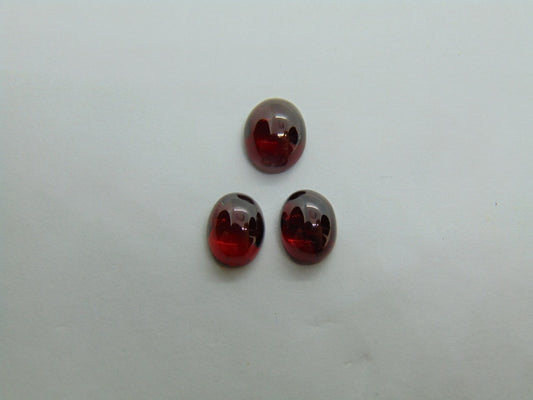 11.44ct Garnet Set 9x7mm 10x8mm