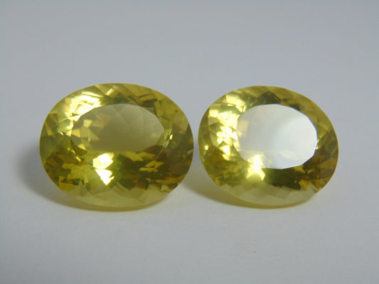 67ct Green Gold Pair 24x10mm