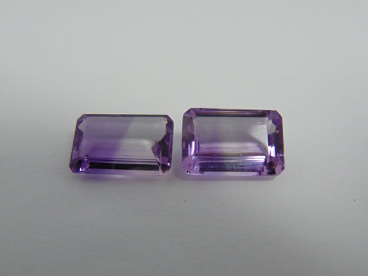 24.40cts Amethyst (Bicolor) Pair