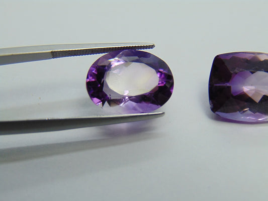 20.80ct Amethyst Bicolor 15x12mm