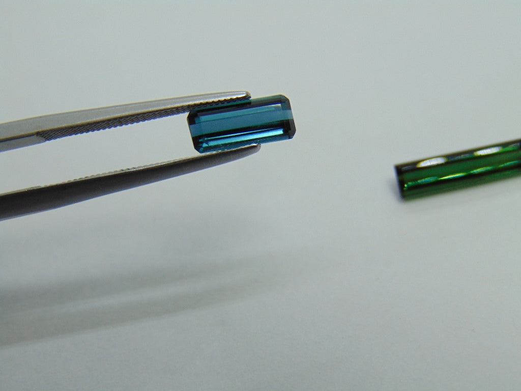 2.55ct Tourmaline 9x4mm 14x3mm