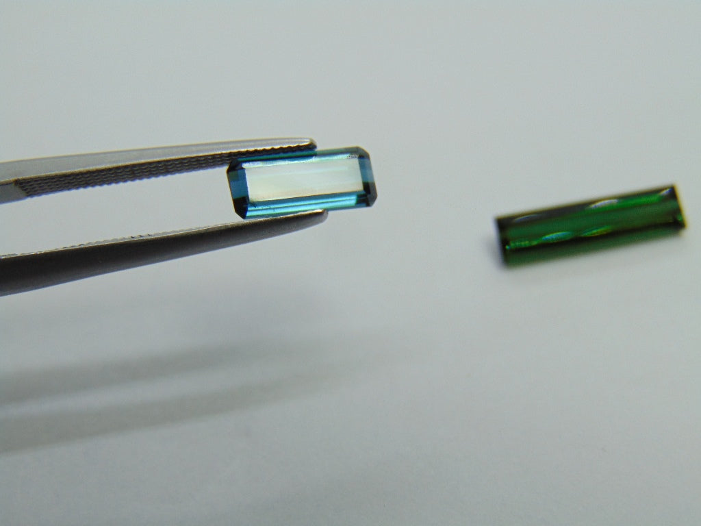 2.55ct Tourmaline 9x4mm 14x3mm