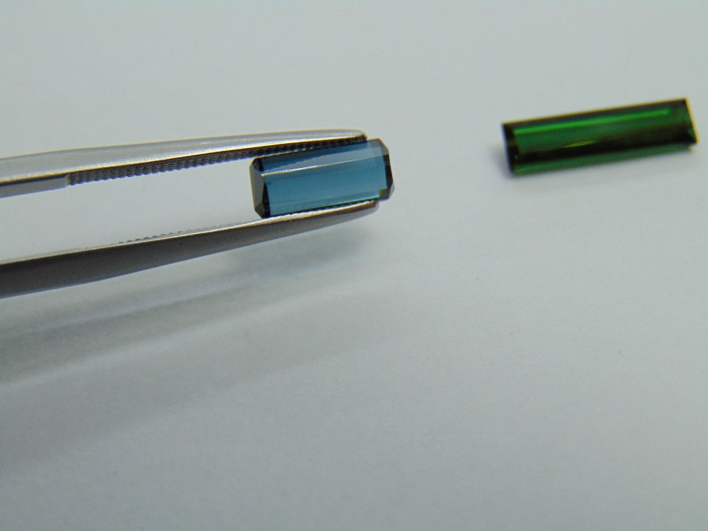 2.55ct Tourmaline 9x4mm 14x3mm