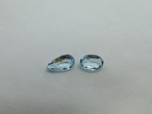 1.40ct Aquamarine 9x5mm 8x5mm