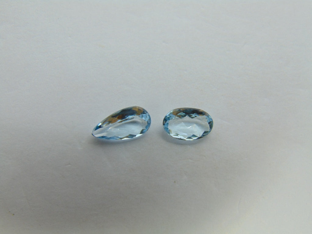 1.40ct Aquamarine 9x5mm 8x5mm