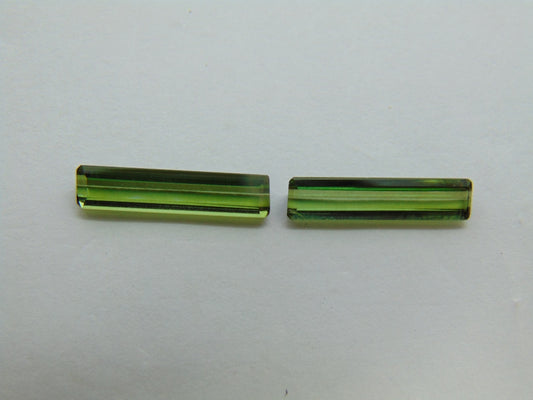 2.65ct Tourmaline Pair 16x3mm 15x3mm