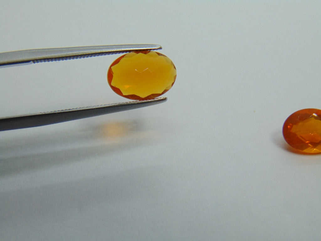 2.26ct Fire Opal 10x7mm 9x7mm