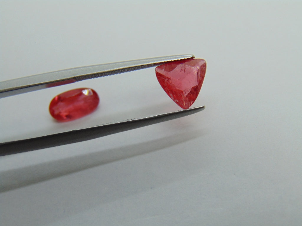 2.15ct Rhodonite 9x5mm 8mm