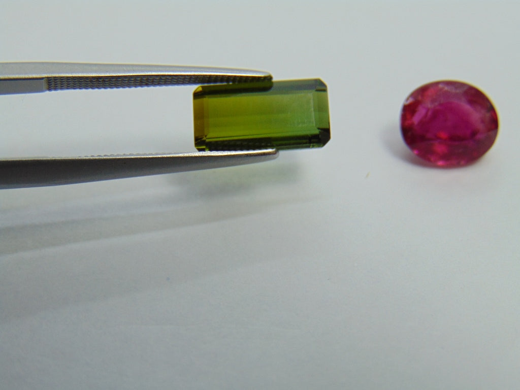 5.20ct Tourmaline mix 11x6mm 9x7mm