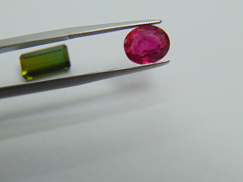 5.20ct Tourmaline mix 11x6mm 9x7mm