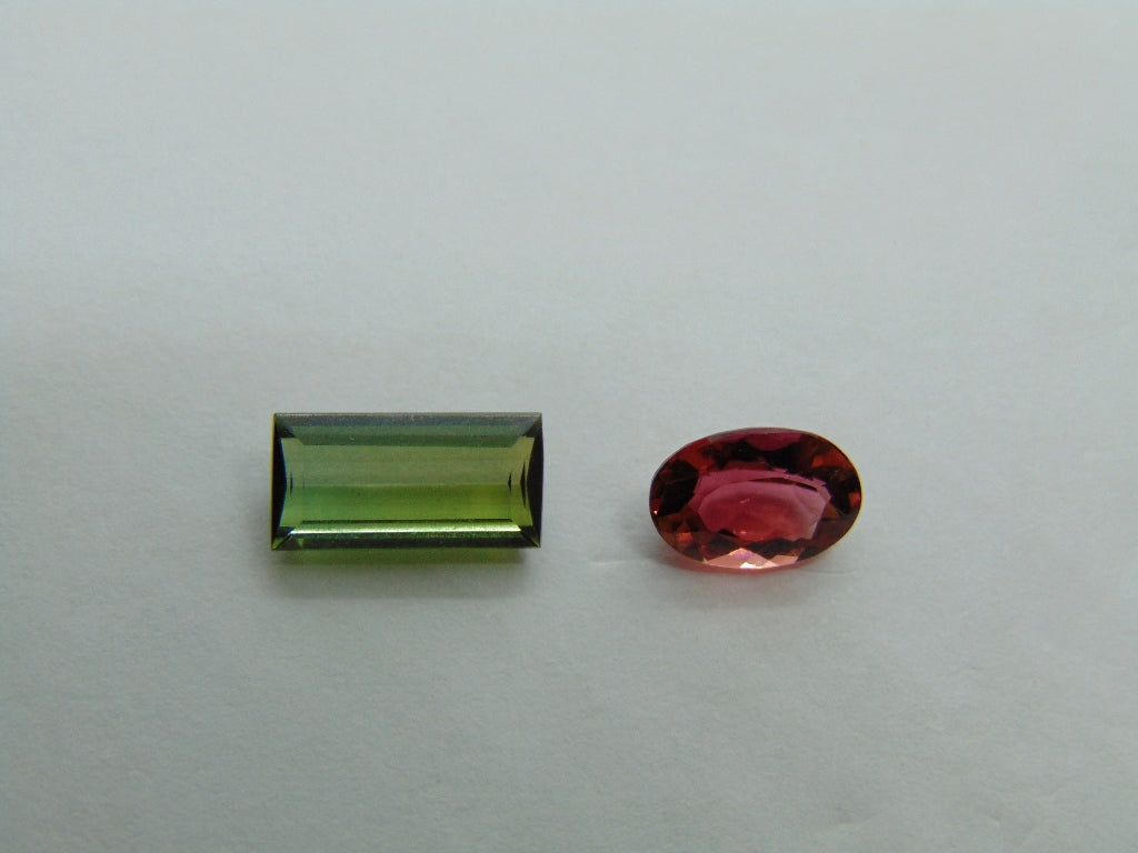2.59ct Tourmaline mix 10x5mm 8x6mm