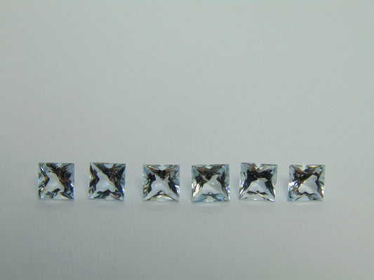 6.05ct Aquamarines Calibrated 6mm